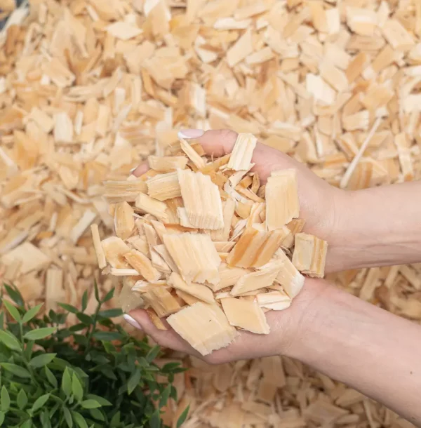 Natural wood chip mulch 20-40mm BASTEJI